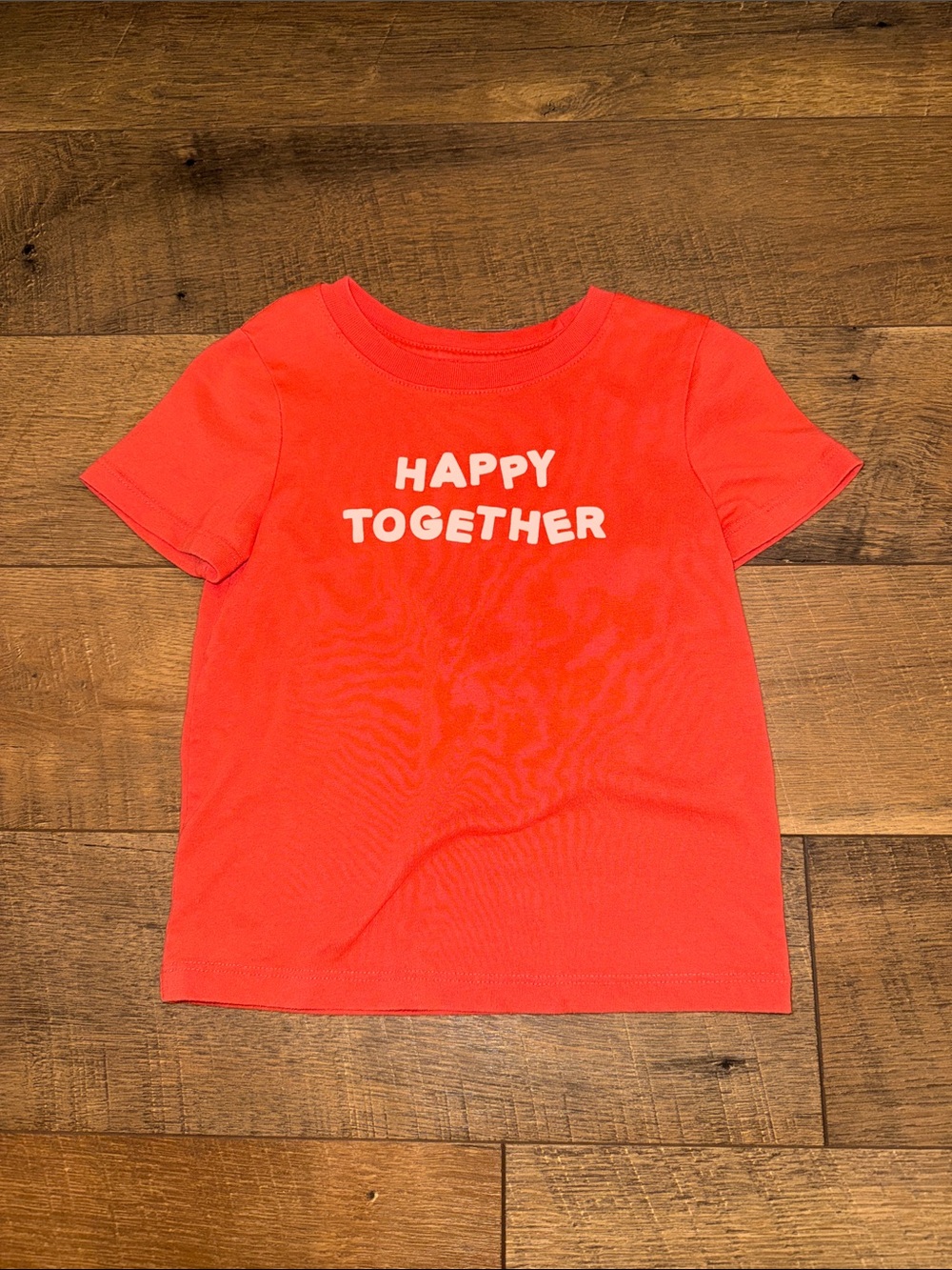 Cat & Jack Bright Red "Happy Together" Graphic Tee
